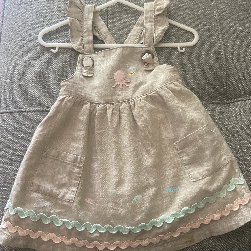 9m pinafore bought at a European boutique